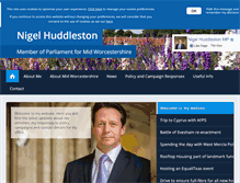 Tablet Screenshot of nigelhuddleston.com